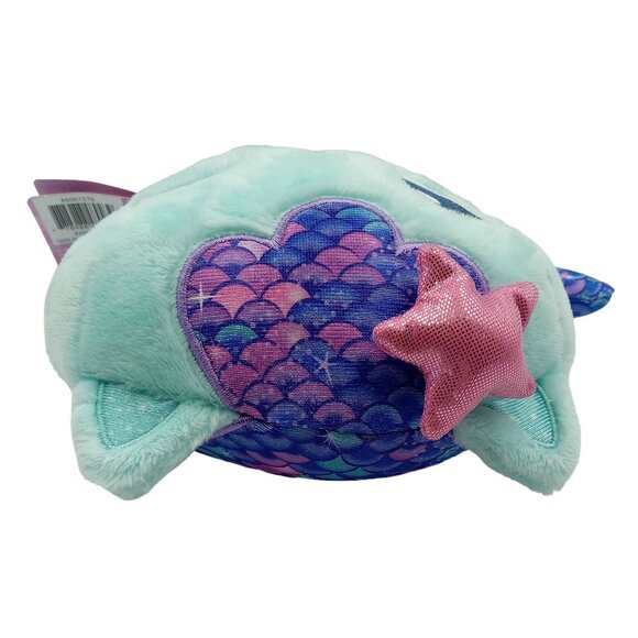 Gabbys Dollhouse MerCat Mermaid Plush Toy, DreamWorks, With Tags - Blue & Purple - Picture 8 of 10